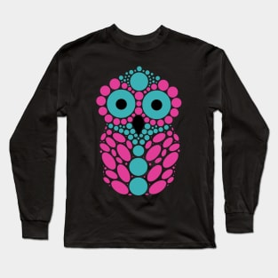 Pink and Blue Owl Long Sleeve T-Shirt